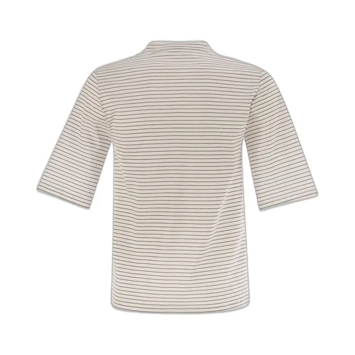 Peserico Striped 3/4 Sleeve Top