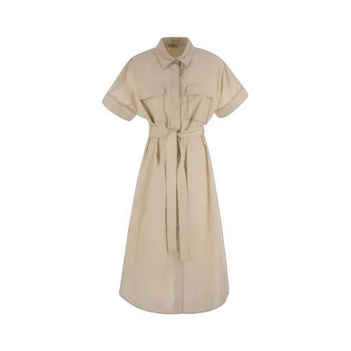 Peserico Chemisier Belted Dress
