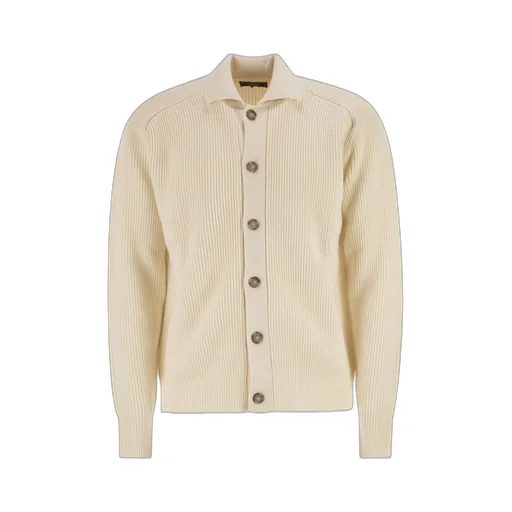 Peserico Ribbed Wool Cardigan
