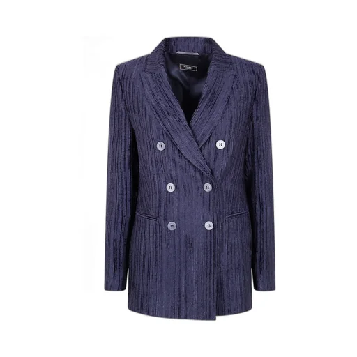 Peserico Double-Breasted Velvet Jacket