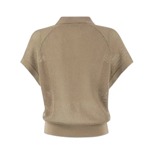 Peserico Vanise Lurex Polo Knitwear