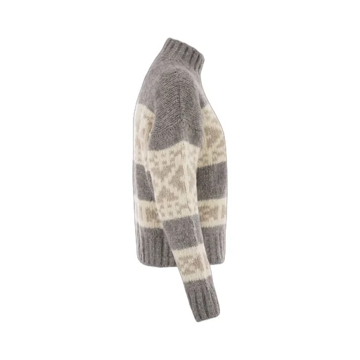 Peserico Geometric High Neck Knitwear