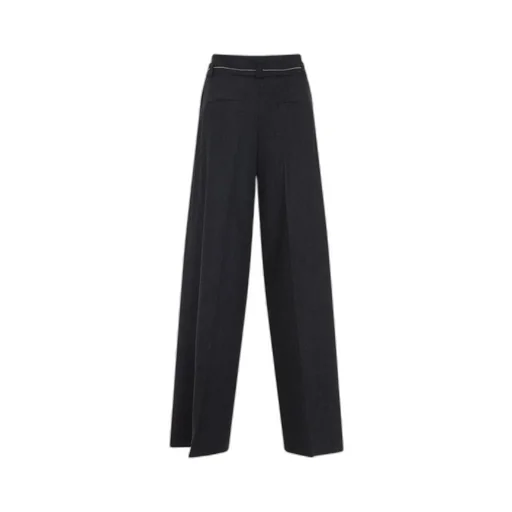 Peserico Wide-Leg Tie-Waist Pants