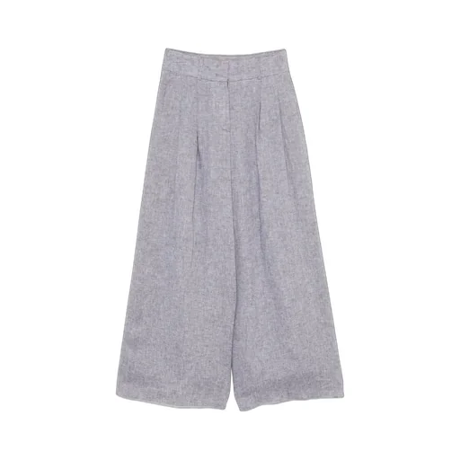 Peserico Wide Leg Pleated Pants