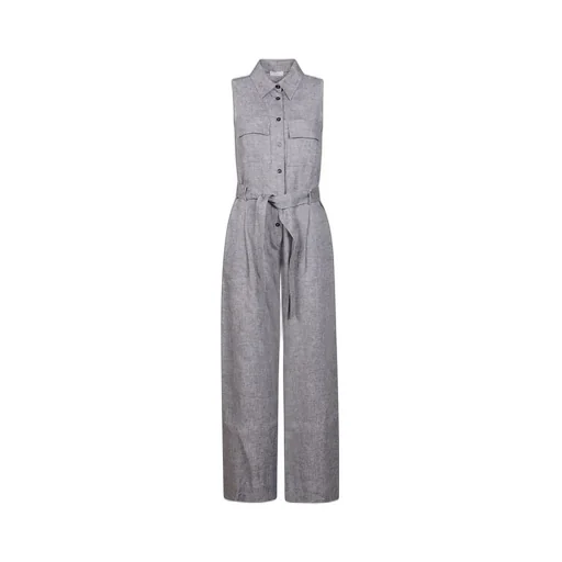 Peserico Belted Wide Leg Jumpsuit