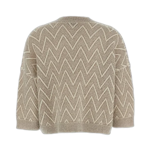 Peserico Zigzag Crop Knitwear
