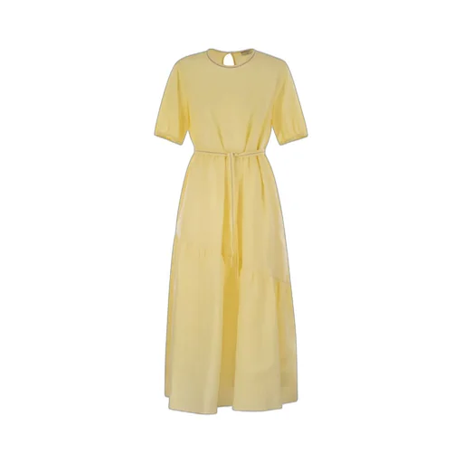 Peserico Asymmetrical Flounce Dress