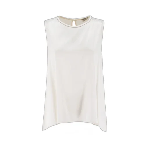 Peserico Punto Luce-Chain Sleeveless Top