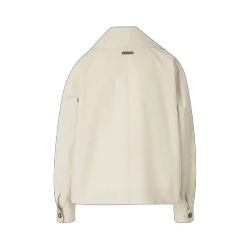 Peserico Double-Breasted Short Trench Coat