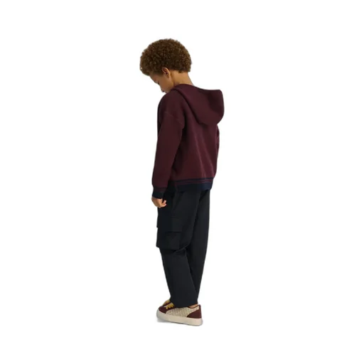Kids' Reversible Zipped Cardigan With Hood