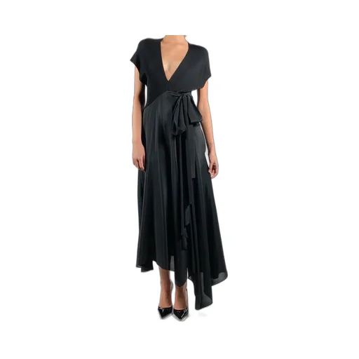 Petar Petrov Adaluz V-Neck Wrap Dress