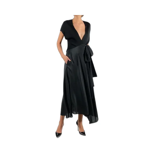 Petar Petrov Adaluz V-Neck Wrap Dress