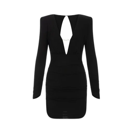 Philipp Plein Long-Sleeved Mini Dress