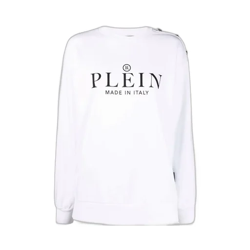 Philipp Plein Logo Printed Crewneck Long-Sleeved Sweatshirt