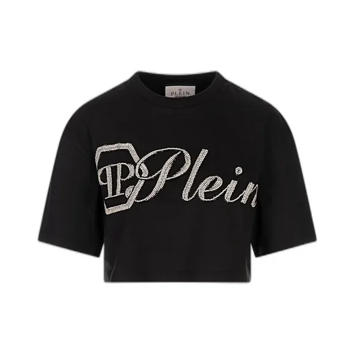 Philipp Plein Crewneck Cropped T-Shirt