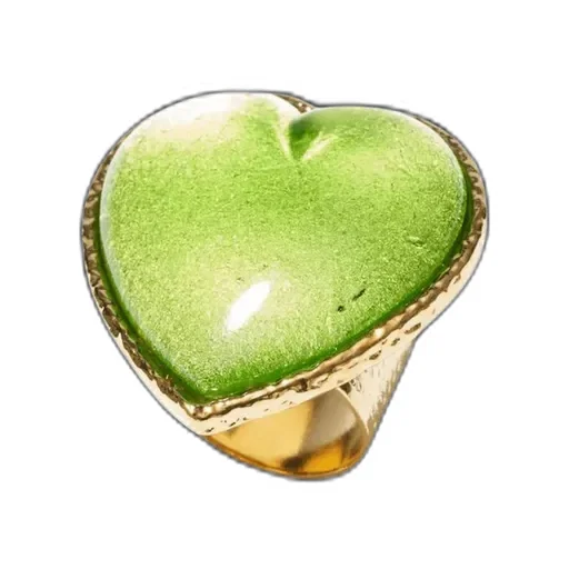 Philippe Ferrandis Heart-Shaped Large Ring