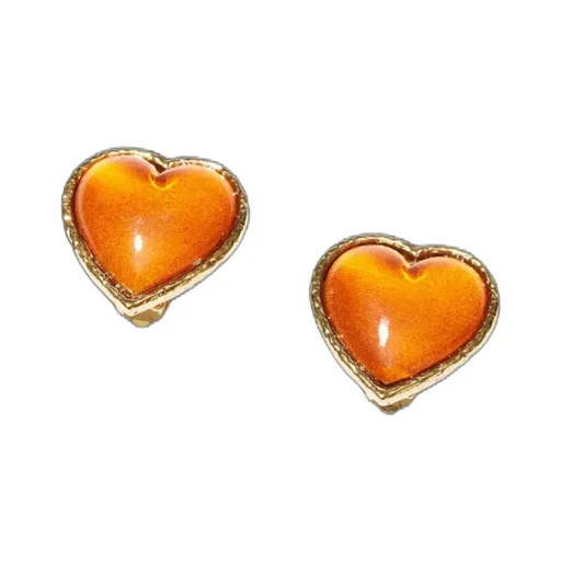 Philippe Ferrandis Little Hearts Clip Earrings