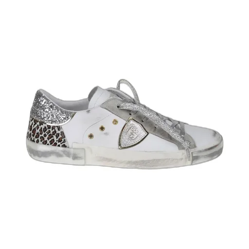 Philippe Model Glitter Embellished Lace-Up Sneakers