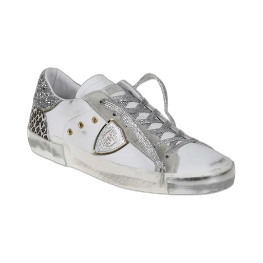 Philippe Model Glitter Embellished Lace-Up Sneakers