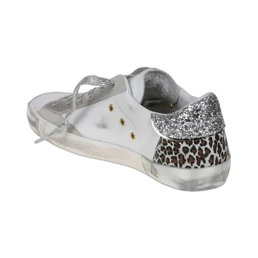 Philippe Model Glitter Embellished Lace-Up Sneakers