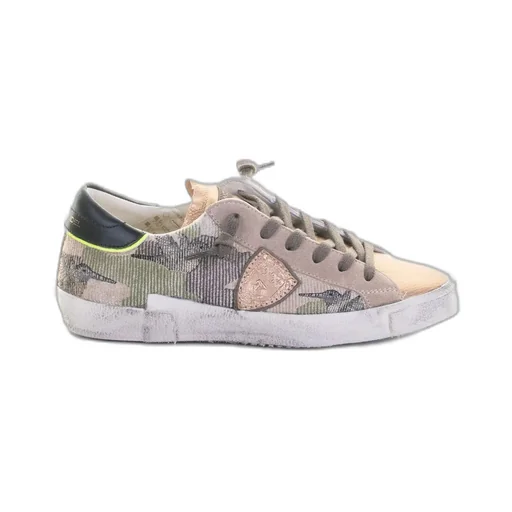 Philippe Model Prsx Logo Patch Lace-Up Sneakers