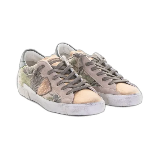 Philippe Model Prsx Logo Patch Lace-Up Sneakers