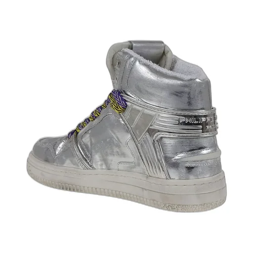 Philippe Model Round Toe High-Top Sneakers