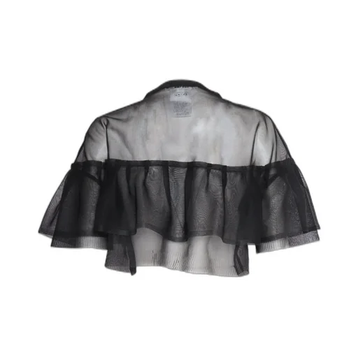 Philosophy Di Lorenzo Serafini Semi Sheer Crepe Cropped Top