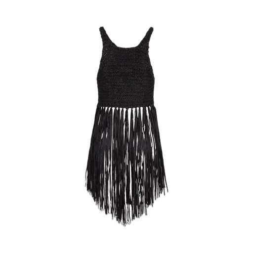Philosophy Di Lorenzo Serafini Crochet-Knit Fringed Top