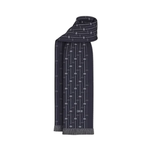Cd Icon Striped Scarf
