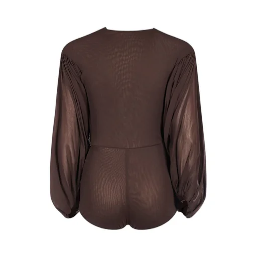Philosophy Di Lorenzo Serafini Stretch Tulle Bodysuit