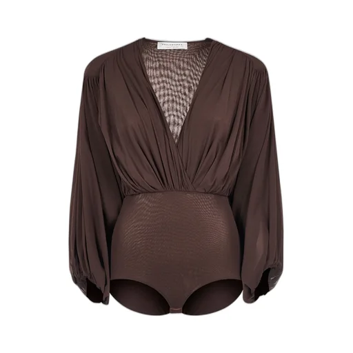 Philosophy Di Lorenzo Serafini Stretch Tulle Bodysuit
