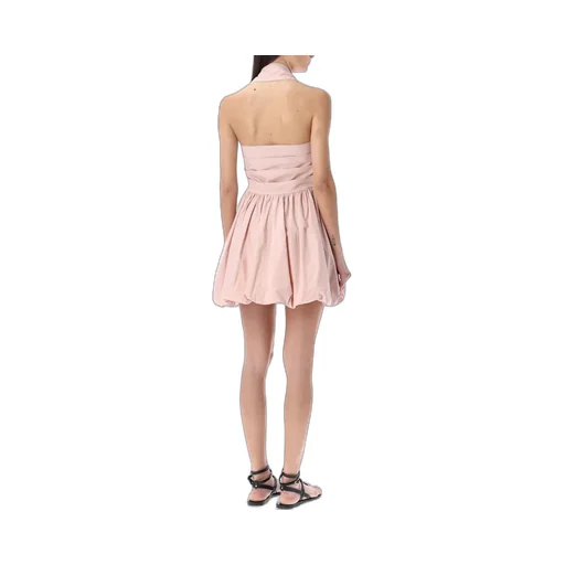 Philosophy Di Lorenzo Serafini Halterneck Mini Poplin Dress