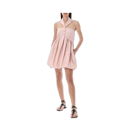 Philosophy Di Lorenzo Serafini Halterneck Mini Poplin Dress