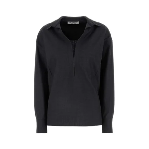 Philosophy Di Lorenzo Serafini Long-Sleeved V-Neck Blouse