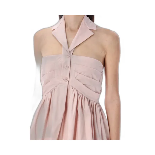 Philosophy Di Lorenzo Serafini Halterneck Mini Poplin Dress