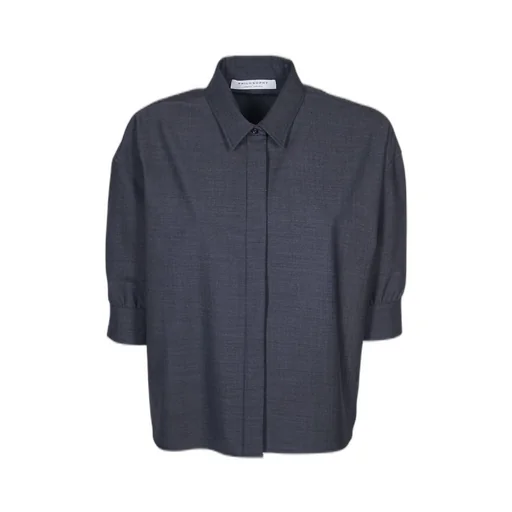 Philosophy Di Lorenzo Serafini Straight Hem Puff-Sleeved Shirt