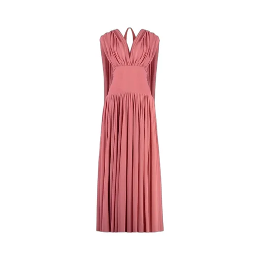 Philosophy Di Lorenzo Serafini Open Back Maxi Mesh Dress