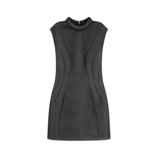 Philosophy Di Lorenzo Serafini Mock-Neck Sleeveless Mini Dress