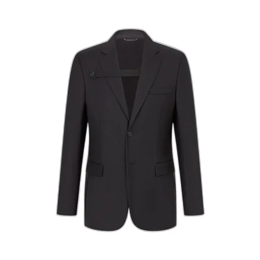 Jacket With Buttoned Strap
