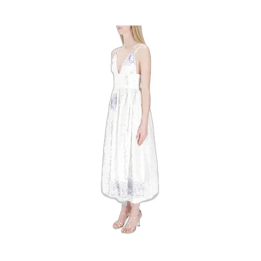 Philosophy Di Lorenzo Serafini Printed Poplin Dress