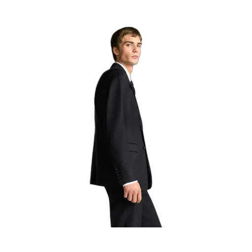Jacket With Buttoned Strap