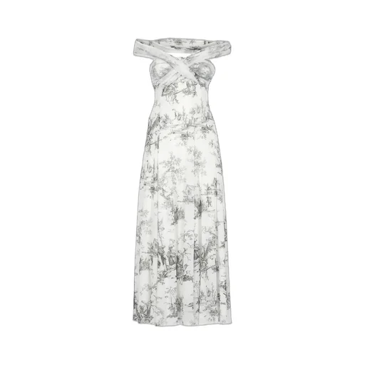 Philosophy Di Lorenzo Serafini Floral-Printed Off-Shoulder Maxi Dress