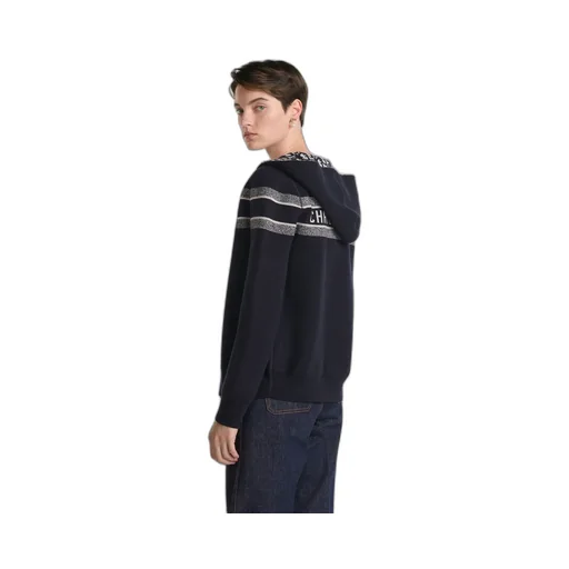 Reversible Zipped Cardigan With Hood