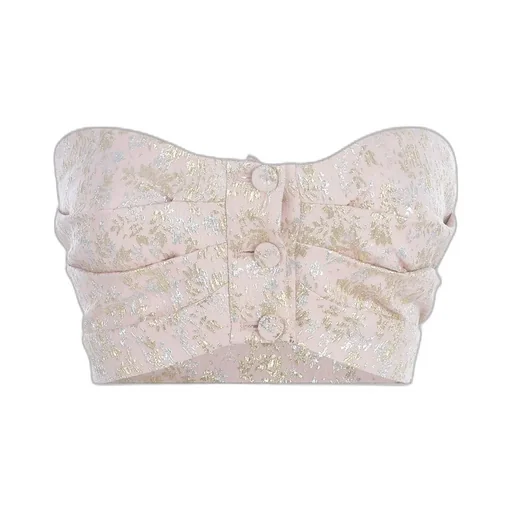 Philosophy Di Lorenzo Serafini Jacquard Buttoned Bandeau Top