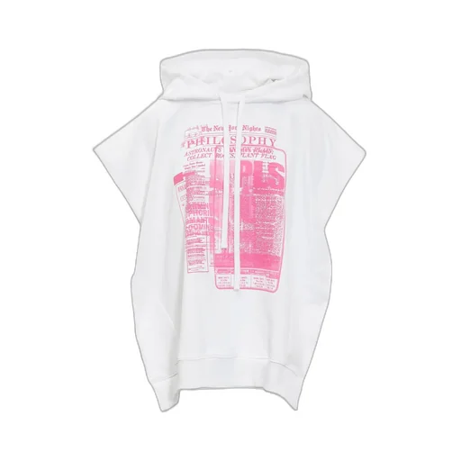Philosophy Di Lorenzo Serafini Logo Printed Sleeveless Hoodie