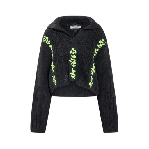 Philosophy Di Lorenzo Serafini Long-Sleeved Cropped Jumper