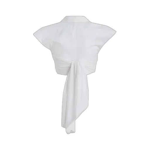 Philosophy Di Lorenzo Serafini Tie Fastened Cropped Blouse