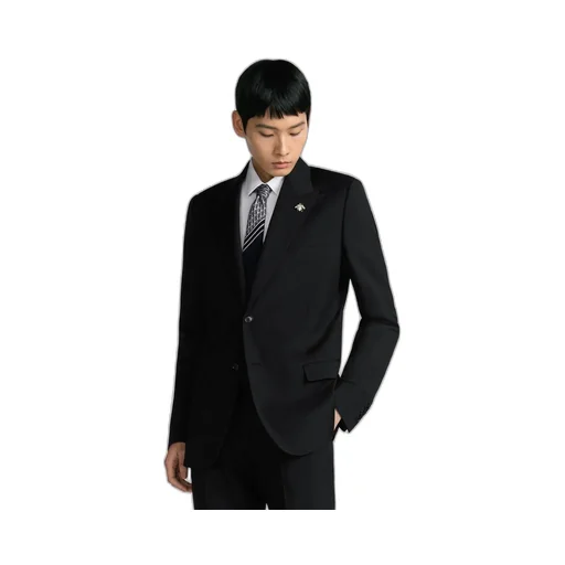 Jacket With Bee Brooch