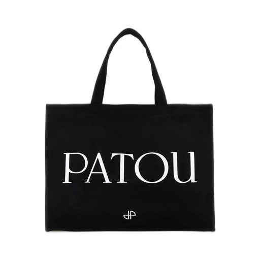 Patou Logo-Printed Top Handle Bag